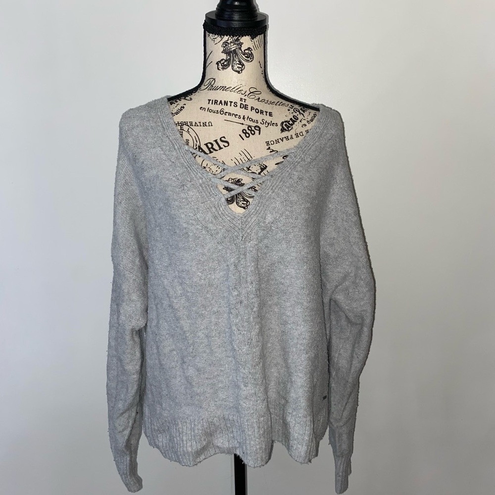 Long sleeve Hollister Gray Shirt